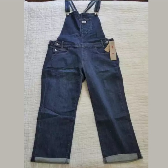 Levi’s Easy Vintage Vibe Dark Wash Overalls 20 NWT - Picture 3 of 8